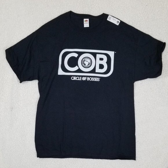 Circle of Bosses T-Shirt Size L Fruit of the Loom Grey Merch. - Picture 1 of 3